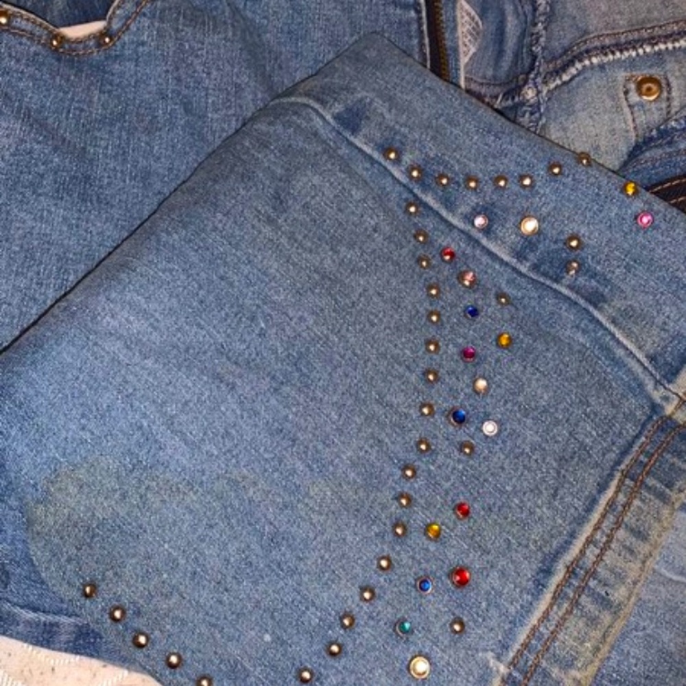 vintage revolt co. bejeweled jeans